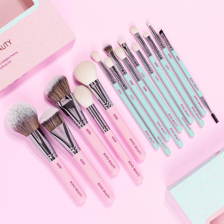 LOVE COLOR Zestaw 15 Pędzli do makijażu