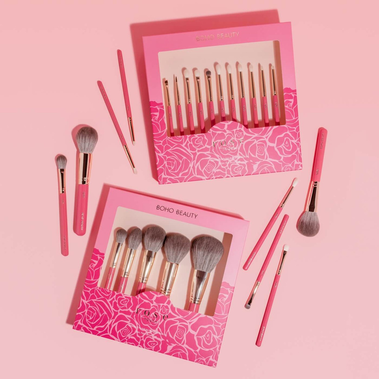 Rose Touch Zestaw 16 Pędzli do Makijażu