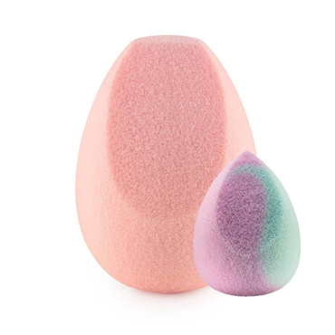 Zestaw 2 Gąbki do Makijażu Candy Pink Top Cut Regular z Mini Pastel Cut