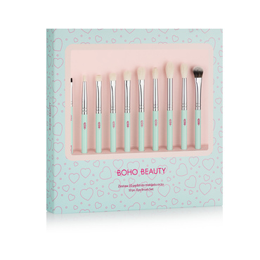 LOVE COLOR Zestaw 10-ciu Pędzli do oczu