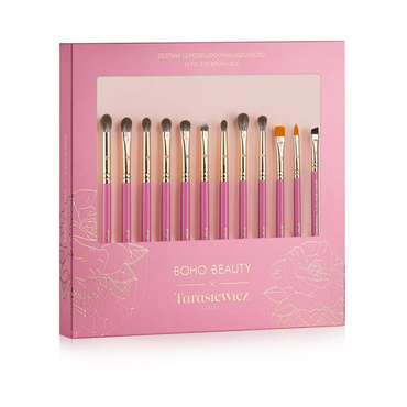 Boho x Marzena Tarasiewicz ZESTAW 12 Pędzli do Makijażu Oczu