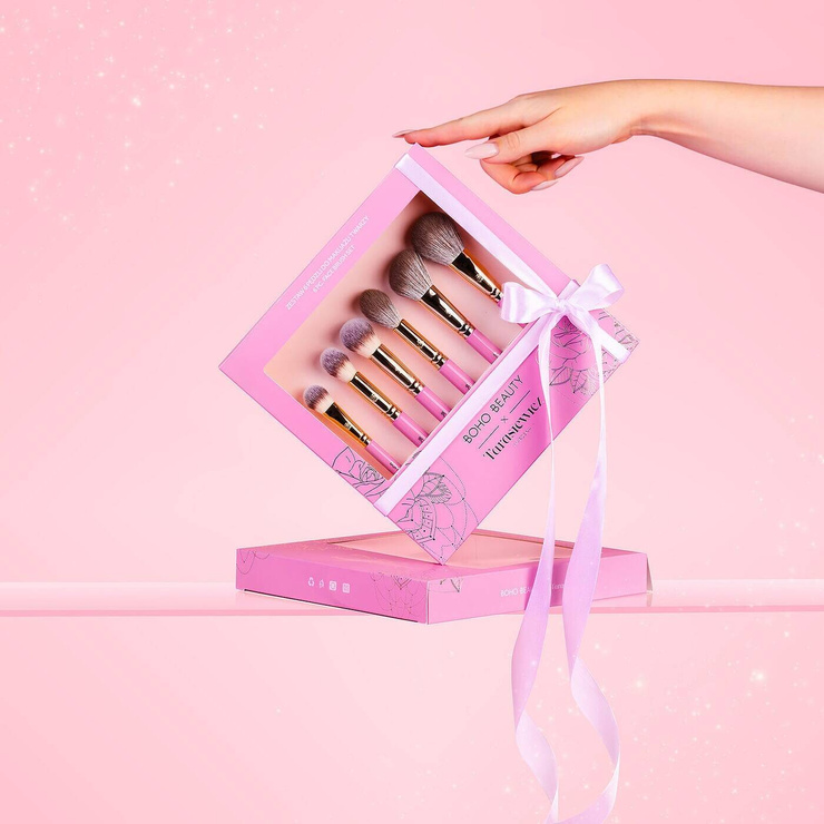 Boho x Marzena Tarasiewicz Zestaw 6 Pędzli do Makijażu Twarzy