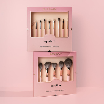 BOHO X APOLLCA Zestaw 14-stu pędzli do makijażu twarzy i oczu