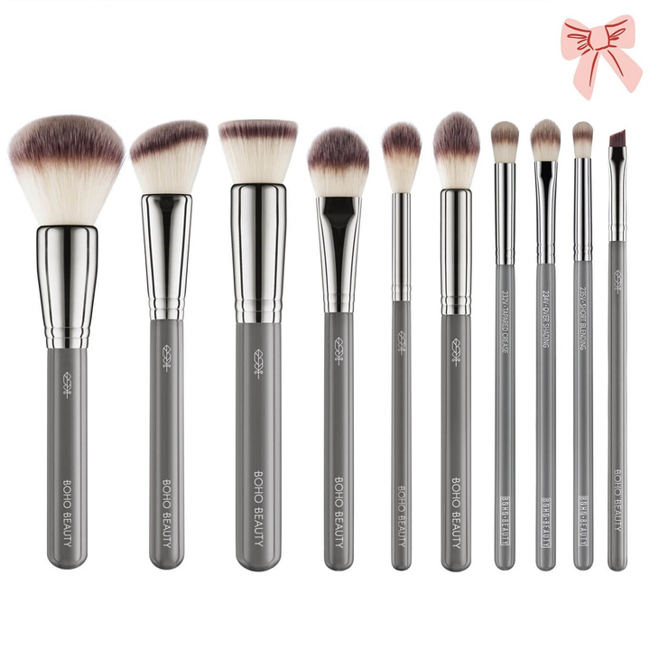 Zestaw 10 Pędzli do Makijażu ONLY VEGAN