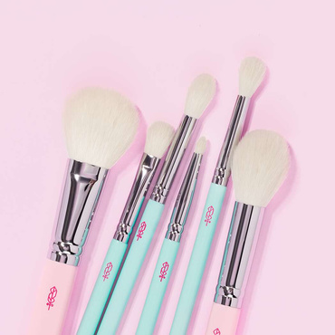 LOVE COLOR Zestaw 6 Pędzli do Makijażu Soft Eye & Face na prezent