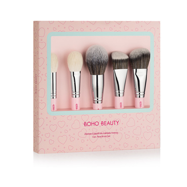 LOVE COLOR Zestaw 5-ciu Pędzli do twarzy