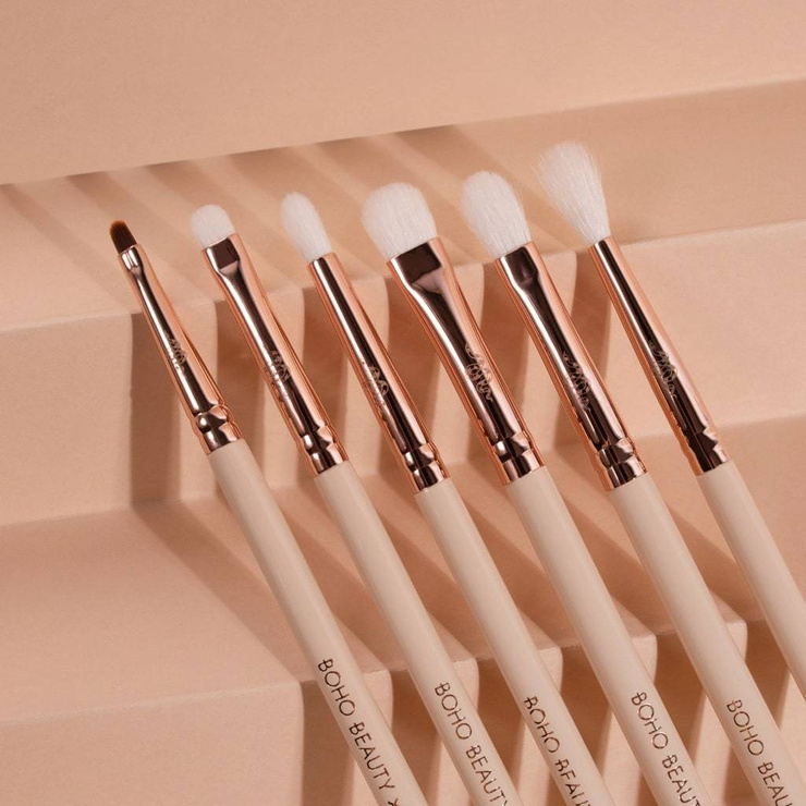 Boho x Komunikatywnie Zestaw 6 pędzli do makijażu oczu
