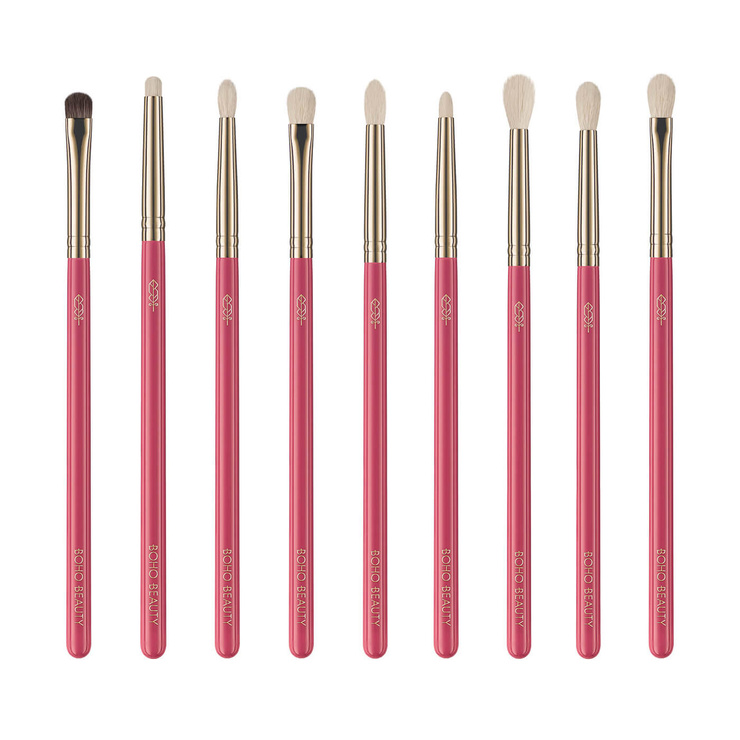 Rose Touch Zestaw 11 Pędzli do Makijażu Oczu