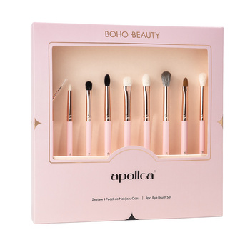 BOHO X APOLLCA Zestaw 9-ciu pędzli do makijażu oczu