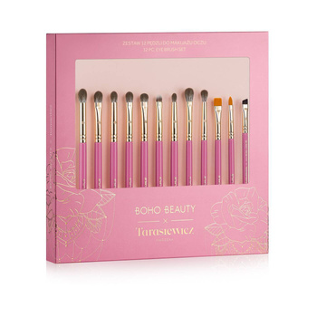 Boho x Marzena Tarasiewicz ZESTAW 12 Pędzli do Makijażu Oczu