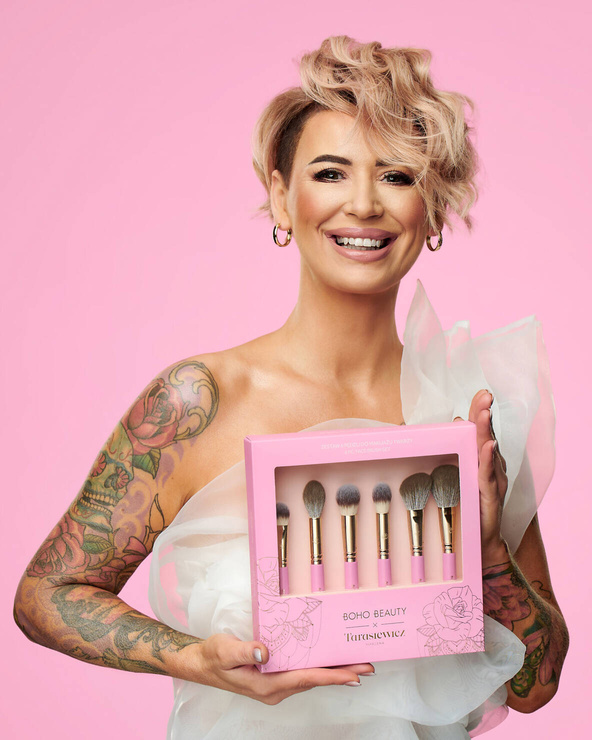 Boho x Marzena Tarasiewicz Zestaw 6 Pędzli do Makijażu Twarzy